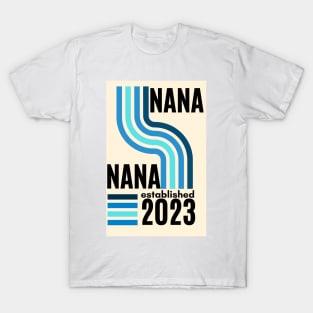 nana  , grandma , grammy to be  new grandma 2023, gender reveal baby shower T-Shirt